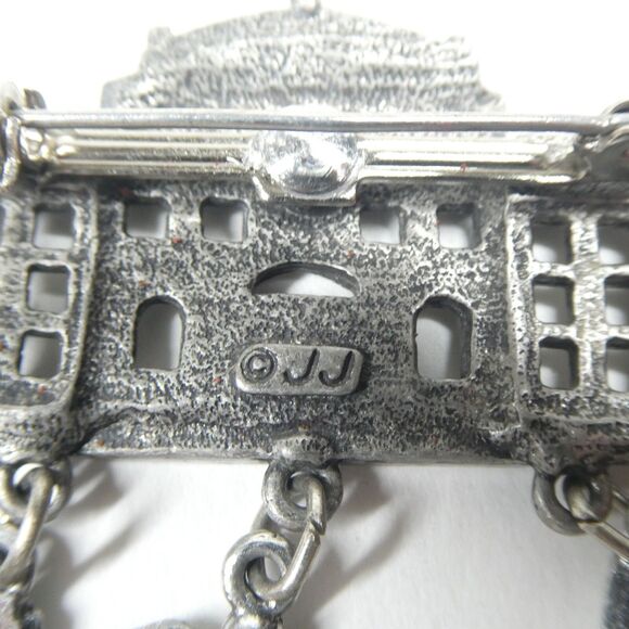 JJ Hospital Pin Pewter Doctor Nurse Medical Dangle Charms Vintage Jonette - Picture 8 of 8